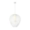 Z-Lite Savanti Pendant, 1-Light, 22 In.W x 25.5 In.H, Textured White/White Opal 7507-22TW - alternate 8